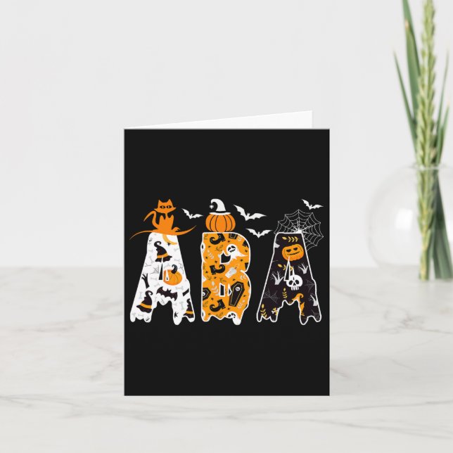 Cartão Aby Therapist Halloween Costume Rbt Future Bcby Sp (Frente)