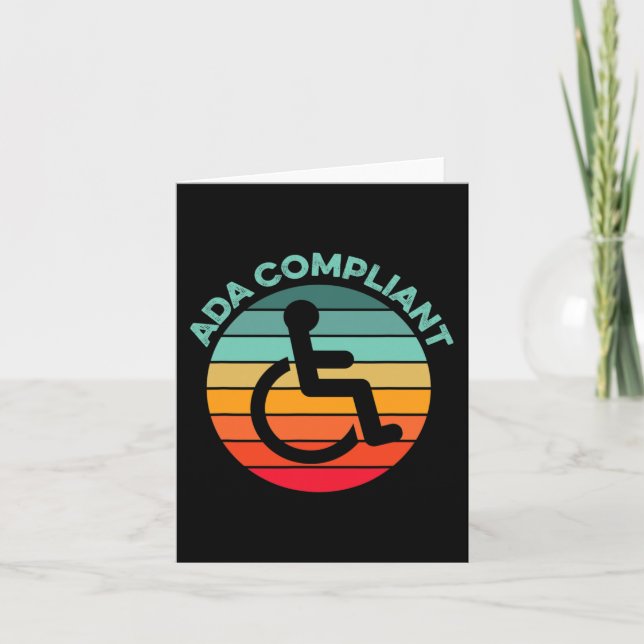 Cartão Ac de Conformidade com Acessibilidade do ADA Desat (Frente)
