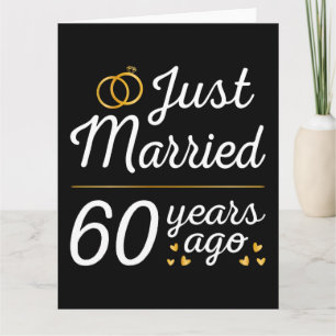 Cartão Acabaram de se Casar há 60 Anos II