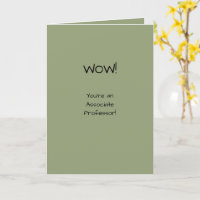 Acadêmico associado de Parabéns de Tenure