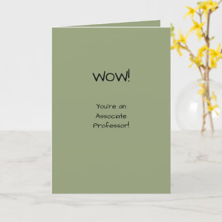 Cartão Acadêmico associado de Parabéns de Tenure
