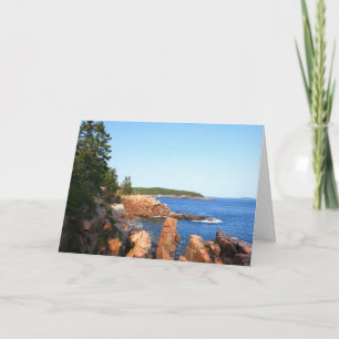Cartão Acadia Rocky Beach perto de Thunder Hole
