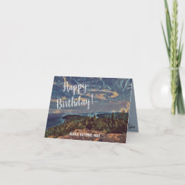 Cartão Acadia Sky Your Photo Inside Birthday Card