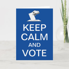 Cartão Acalme-se e vote 2026