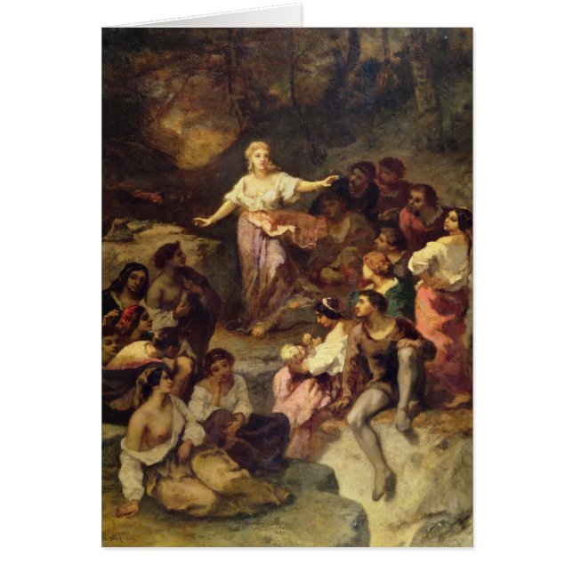 Cartão Acampamento aciganado, 1848 (Frente)