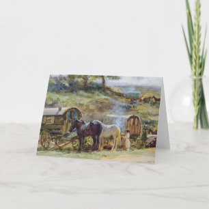 Cartão Acampamento aciganado, Appleby, 1919