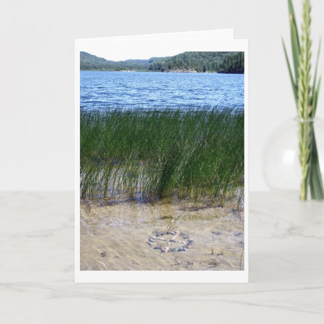 Cartão acampamento anishinabe (Frente)