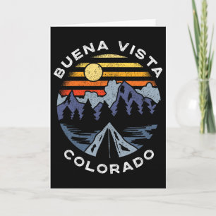 Cartão Acampamento de Férias do Buena Vista Colorado
