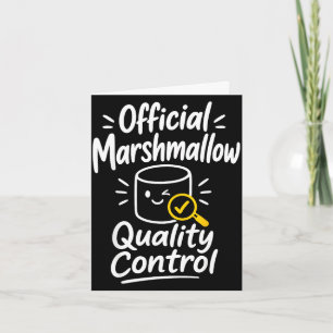 Cartão Acampamento de humor de marshmallow s'mores