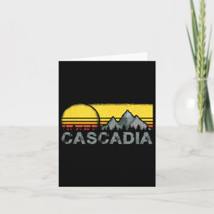 Cartão Acampamento De Montanha De Cascadia, De Montanha, 