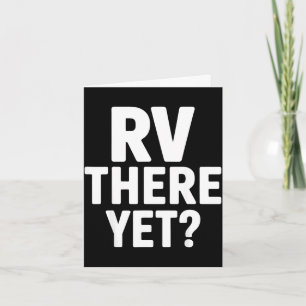 Cartão Acampamento de Rv trailer rv ainda viagem de carro
