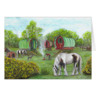 Cartão Acampamento de Verão