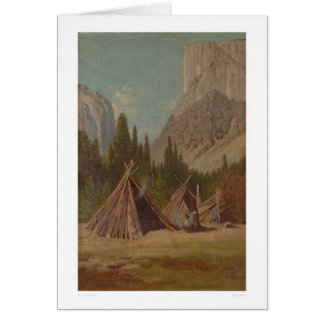 Cartão Acampamento indiano no vale de Yosemite (1189)