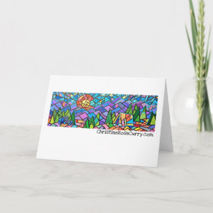 Cartão Acampamento no Colorado Colorido com Ursos, Arte R