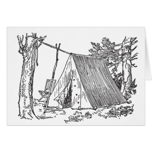 Cartão Acampamento real (Frente Horizontal)