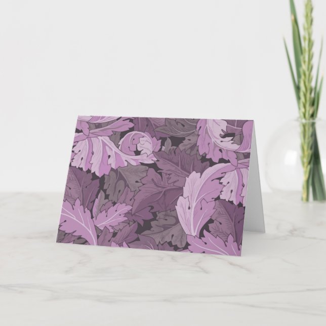 Cartão Acanthus, William Morris Card (Frente)