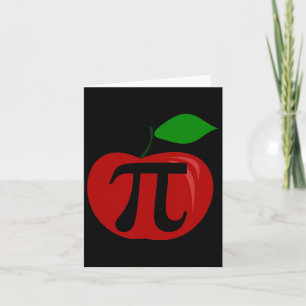 Cartão Ação de Graças Apple Pie Lover Engraçado Pi Day Ma