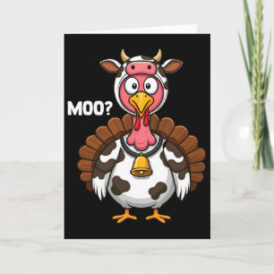 Cartão Ação de Graças da Moo da Turquia