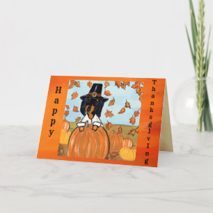 Cartão Ação de Graças Doxie