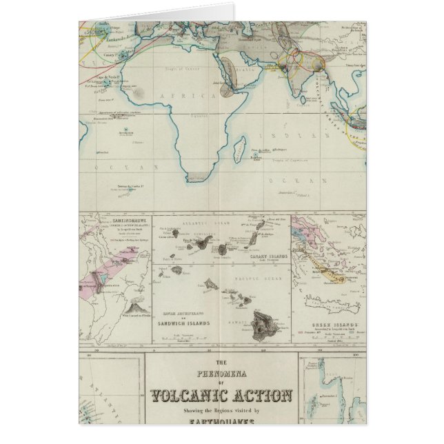 Cartão Ação vulcânica (Frente)