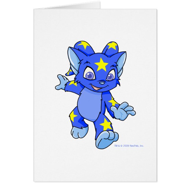 Cartão Acara estrelado Excited (Frente)