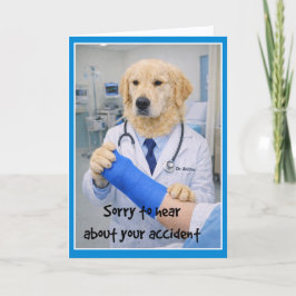Cartão Accident Sorry Get Well Card  CC-1