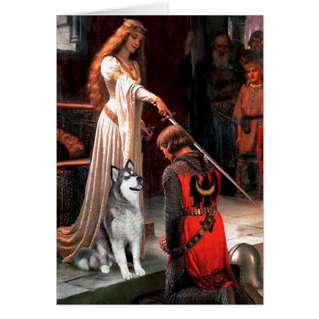 Cartão Accolade - Alaskan Malamute (Frente)