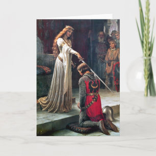 Cartão Accolade by Edmund Blair Leighton