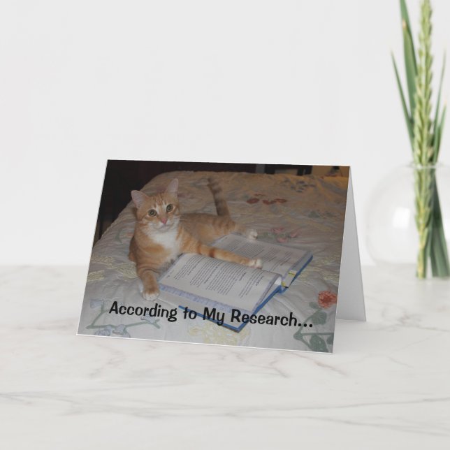 Cartão According to My Research... (Frente)