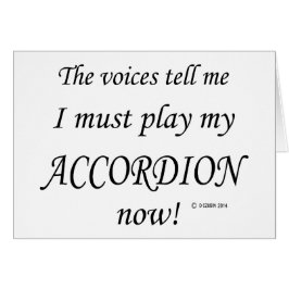 Cartão Accordion Voices diz que deve jogar