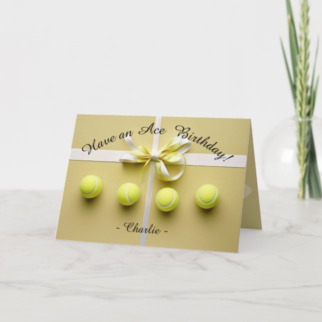 Cartão 🎾 Ace Ace Ace Bliss (Frente)