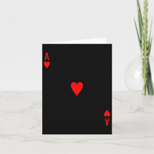 Cartão Ace Of Heart Deck Of Cards Figurume De Halloween