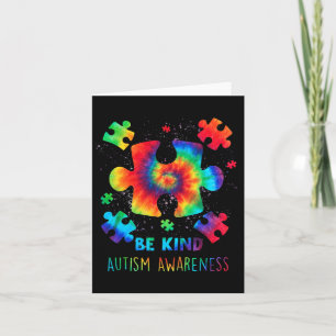 Cartão Aceitação do Suporte de Consciência do Autismo ao