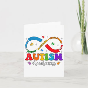 Cartão Aceitar Compreender Autismo Infinito Pelo Coração 