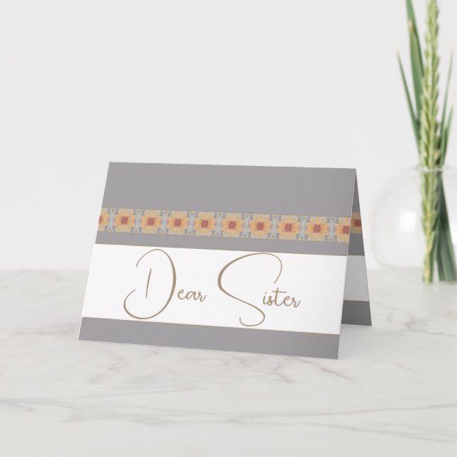 Cartão Acento Floral Elegante (Frente)