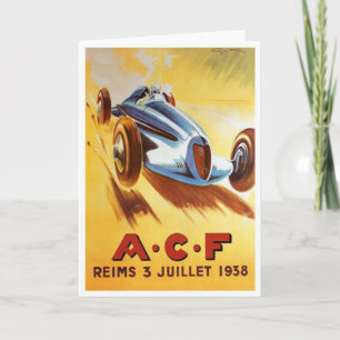 Cartão ACF Reims 3 Juillet 1938