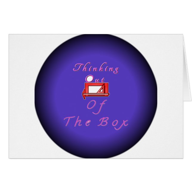 Cartão Acho que fora da caixa. (Frente Horizontal)