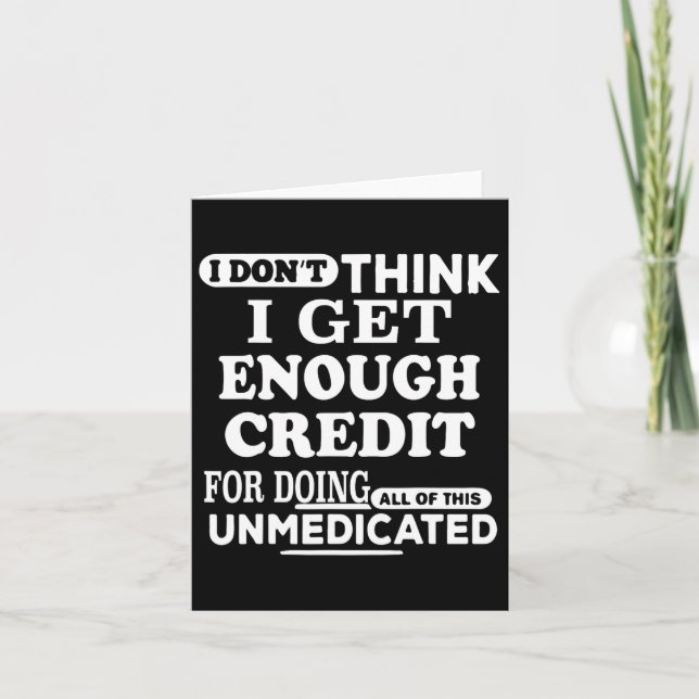 Cartão Acho que não tenho créditos suficientes para fazer (Frente)