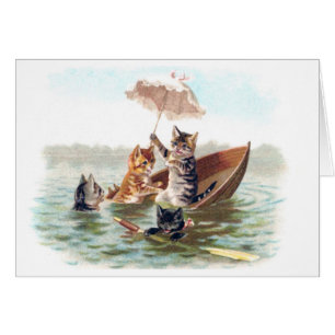 Cartão Acidente do barco