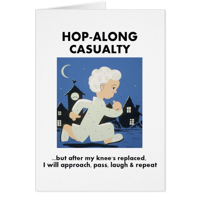 Cartão Acidente salto-Ao-Longo - Até Knee Substituído (Frente)