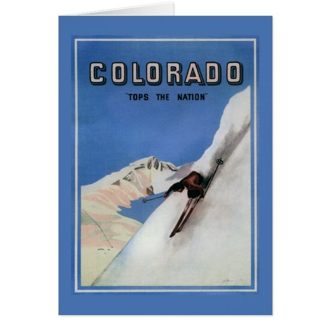 Cartão Acima da Nação - Poster de Promocional de de Esqui (Frente)