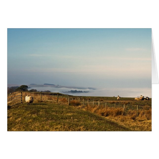 Cartão Acima das nuvens (Frente horizontal)