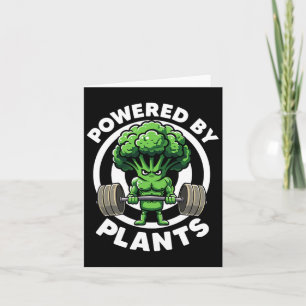 Cartão Acionado Por Plantas Vegan Athlete Vegan Gym Vegan