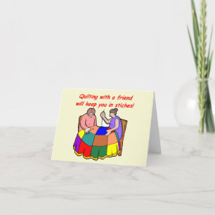 Cartão Acolchoado com um amigo