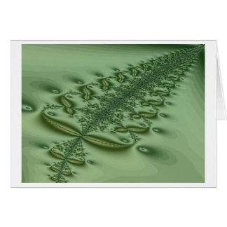 Cartão acolchoado da samambaia