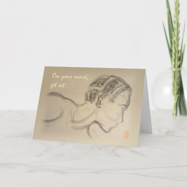 Cartão Acompanhe o encorajamento da Cara de nós (Frente)