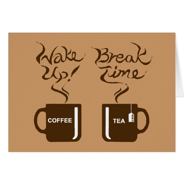 Cartão Acordar! intervalo (Frente Horizontal)