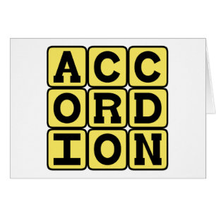 Cartão Acordeão, Instrumento Musical