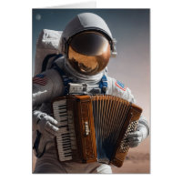 acordeão tocando astronauta