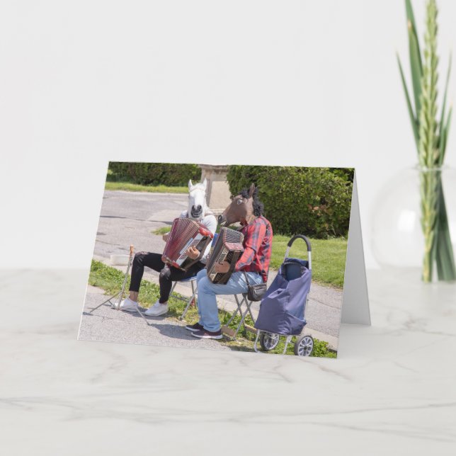 Cartão Acordeonistas São Diferentes Jogadores De Acordeão (Frente)